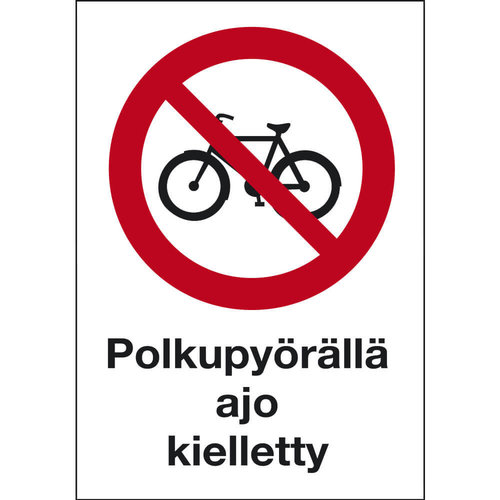 11-120 Polkupyörällä ajo kielletty