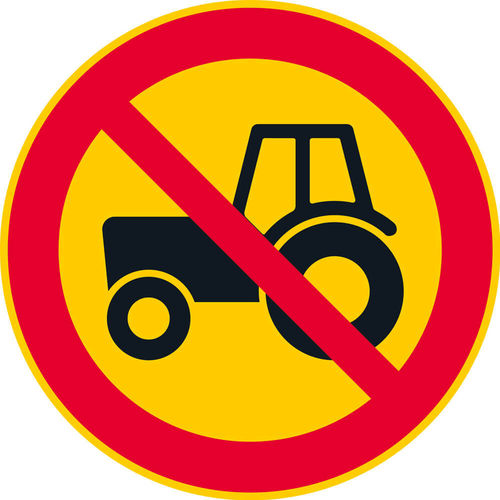 21-C5 C5 Traktorilla ajo kielletty